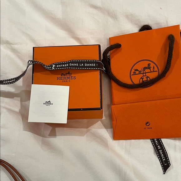 Hermes Brown Fringe Tassel Horsehair Bag Charm - Picture 7 of 10